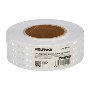 Nastro adesivo riflettente bianco 50 mm x 33 metri. Per uso domestico. - Product Image 2