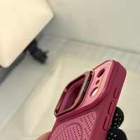 Coque de téléphone avec support magnétique, dissipation thermique, antichoc, en TPU, avec support d'objectif en métal pour iPhone Samsung S26 ULTRA