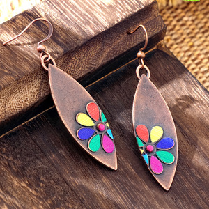 Pendientes de Girasol Hechos a Mano, Pendientes Colgantes con Diseño de Girasol y Margarita, Estilo Bohemio, Color Sol, <span class=keywords><strong>para</strong></span> Mujer - Product Image 5