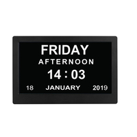 Desktop-Wandkalender mit LED-Display für Erinnerungshilfe bei Demenz, 7 Zoll, mit Video-Wiedergabe (MP4/MP3) für Senioren
