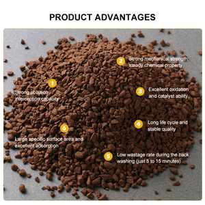 ZEOMANGAN - Medio Filtrante de <span class=keywords><strong>Zeolita</strong></span> de Manganeso Porosa, Filtración de Hierro y Manganeso en Agua Potable Industrial, Eliminación de Fe/Mn de 1.5 g/L - Product Image 6