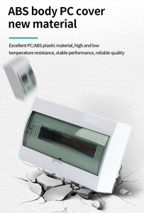 Caja de Distribución de Interruptores de Circuito de Plástico WSMS de 2/3/4/6/8/10/12/15/18/24/36 Vías, Caja Eléctrica, Caja de Distribución de Interruptores Automáticos - Product Image 3