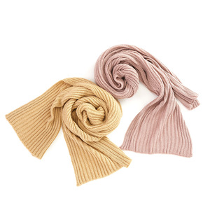 Écharpes en gros pour couples, nouveautés 2025, cadeaux pour couples, automne-hiver, unies, fines, larges, côtelées, en acrylique tricoté, longues, pour hommes et femmes - Product Image 4
