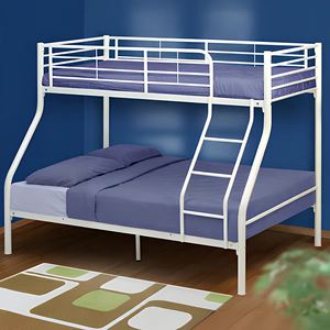 Lit superposé en métal moderne et populaire pour dortoir scolaire, avec escalier, idéal pour petit appartement ou chambre d'hôtel. - Product Image 1