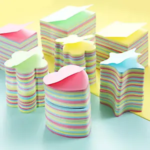 Personalized Memo Sticky Notes Colorful Mini Small Notebook Sticky Note Block Customized Shape