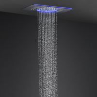 Colonne de douche LED 3 fonctions avec effet pluie et cascade, nouveau modèle de pomme de douche 600*330mm