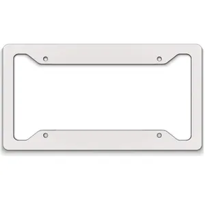 6X12 Inch Sublimatie Blanco Aluminium Auto Kentekenplaat Frame Voor Auto Gebruik