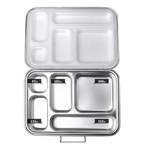 Boîte à <span class=keywords><strong>lunch</strong></span> bento personnalisée pour enfants Aohea, retour à l'école, 5 compartiments, boîte à <span class=keywords><strong>lunch</strong></span> en acier inoxydable pour enfants - Product Image 6