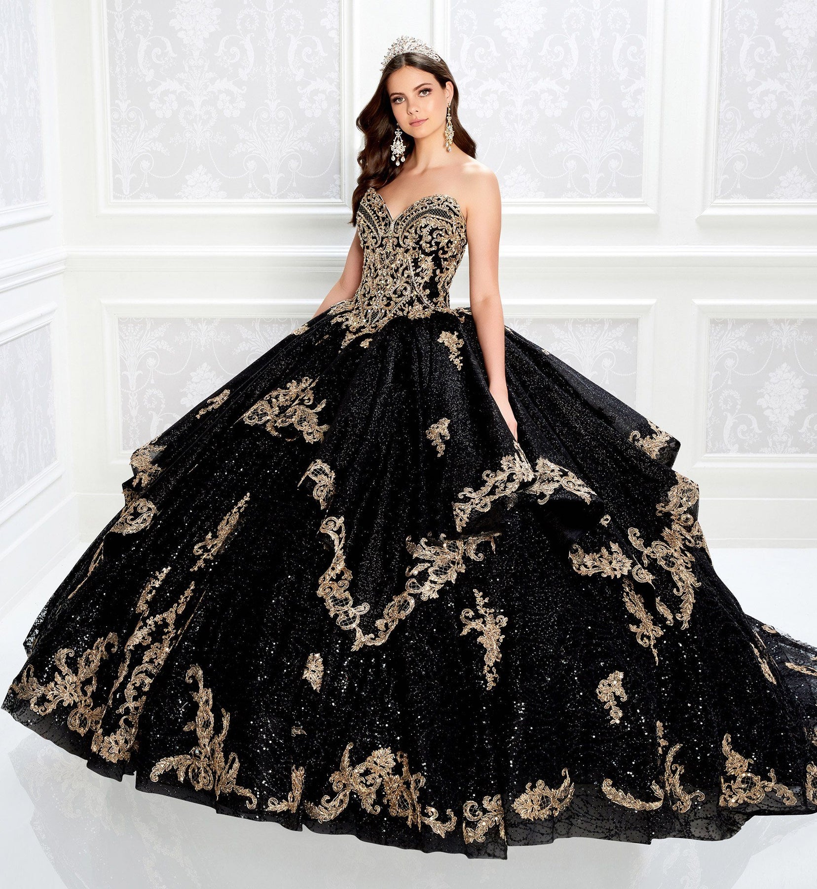 Sweetheart Neckline Glitter Tulle Embroidered Prom Dress Sweetheart Neckline Glitter Tulle Embroidered Prom Dress