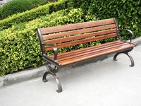 Banc et pieds de chaise de jardin en fonte de fer, résistants aux UV et ignifuges, pour usage extérieur dans les jardins, parcs et hôpitaux