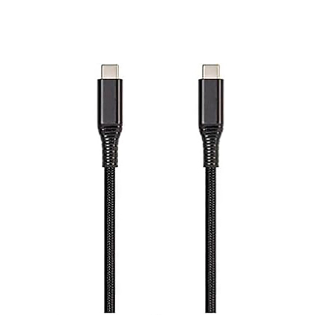 USB 3.1 Gen2 100W Fast Charge 20G 5A Braid Shielding Aluminum Alloy Metal Type-C Cable for Mobile Phones Power Banks