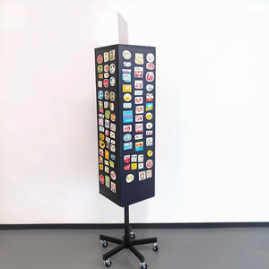 Présentoir Magnétique Professionnel Rotatif en Métal Robuste pour Réfrigérateurs sur Pied dans les Magasins de Détail - Product Image 1