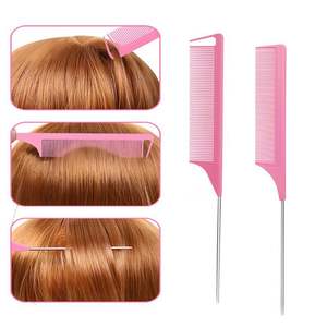 Compras Mixtas a Bajo Precio: Set de 4 Cepillos Desenredantes Profesionales de Plástico con Cerdas de Jabalí para Cabello Rizado - Product Image 3