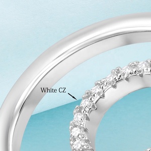 2025 trực tiếp nhà máy chất lượng cao 925 bạc đôi Vòng thiết kế mới 5A + CZ thời trang phong cách cổ điển tùy chỉnh bộ sưu tập - Product Image 4