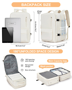 กระเป๋าเป้สะพายหลังโรงเรียนพอร์ต USB กระเป๋ารองเท้าอิสระกระเป๋าเป้เดินทางกระเป๋าเป้สะพายหลังกลางแจ้งสำหรับผู้หญิงวัยรุ่นสาว - Product Image 2