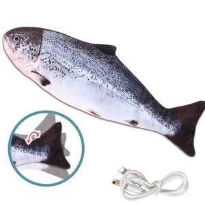 Juguete eléctrico de simulación de peces y gatos para mascotas, luminoso, con carga USB, personalizado - Product Image 2