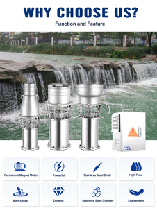 Pompe submersible multi-étages en acier inoxydable 5,5 kW 380 V, grand débit, moteur magnétique, pompe immergée dans l'huile - Product Image 4