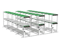 Fabricant de supports de culture hydroponique verticaux à plusieurs niveaux de haute qualité pour la propagation par ébb et flow de légumes et fruits