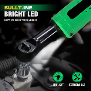 Local US Warehouse 12V Ratchet Wrench DIY Grade Impact With 45nm Torque for <b>Battery</b> Powered CW-12A-1 Cordless Ratchet Wrench CW- - Product Image 4