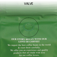 Sacs d'emballage pour café YPAK, étanches, avec estampage à chaud, 250g, 500g, 1kg, à soufflet latéral et valve, personnalisables, pour grains de café de qualité supérieure