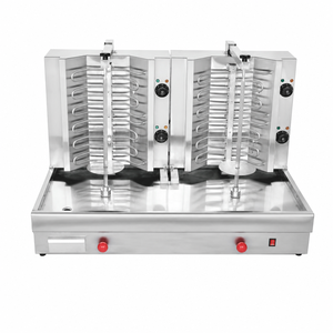 เครื่องทำชาบูร์มาไฟฟ้าแบบคู่ ยี่ห้อ Commercial Electric กำลังไฟ 10.8 กิโลวัตต์ 220 โวลต์ พร้อมแกนย่างคู่ สำหรับร้านอาหาร ร้านขายเคบับ และธุรกิจบริการอาหาร - Product Image 1