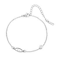 Bracelet chaîne croisée minimaliste Gaovo Premium en acier inoxydable, résistant au ternissement, polyvalent pour le quotidien, bijoux de mode pour femme