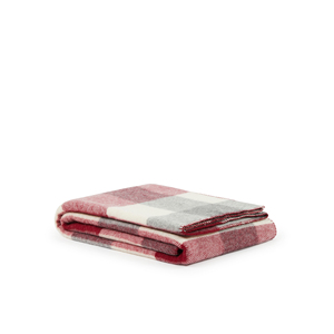 LANEROSSI - MANTA A CUADROS ADAMELLO 210X160CM ROJA - Product Image 1