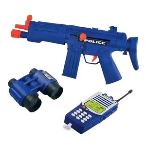 Ensemble de jeu en plastique pour la <span class=keywords><strong>police</strong></span>, accessoires de déguisement, jouet de jeu, costume de policier, chapeau, lunettes de soleil, menottes pour Halloween, accessoires de cravate - Product Image 3