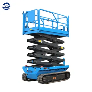 Scissor Lift Trên Bài Hát Trailer Telescopic Boom Lift/Thủy Lực Crank Arm Lift Nền Tảng/Trên Không Nâng Điện Nền Tảng