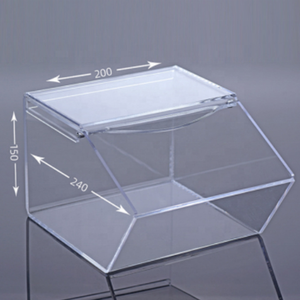 Boîtes à bonbons en acrylique personnalisées avec pelle, sans poussière, <span class=keywords><strong>pour</strong></span> supermarché, grande boîte à bonbons en acrylique transparente avec porte-étiquette de prix - Product Image 1