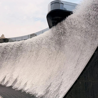 Cascade artificielle anti-gravité décorative, nouveau design mural, cascade anti-gravité pour parc, gouvernement, centre commercial, place publique