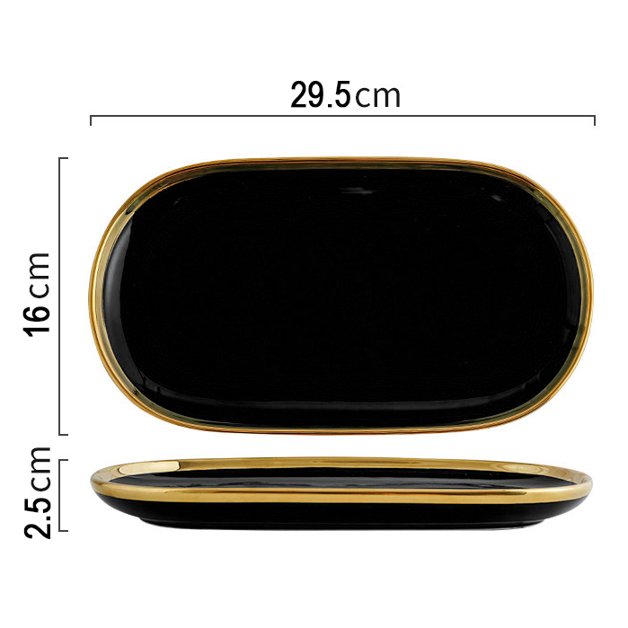 12 inch Oval Plate