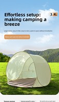Tente de pique-nique pour enfants, pliable automatiquement, portable, à ouverture rapide, protection solaire, respirante, pour la plage et le bord de mer