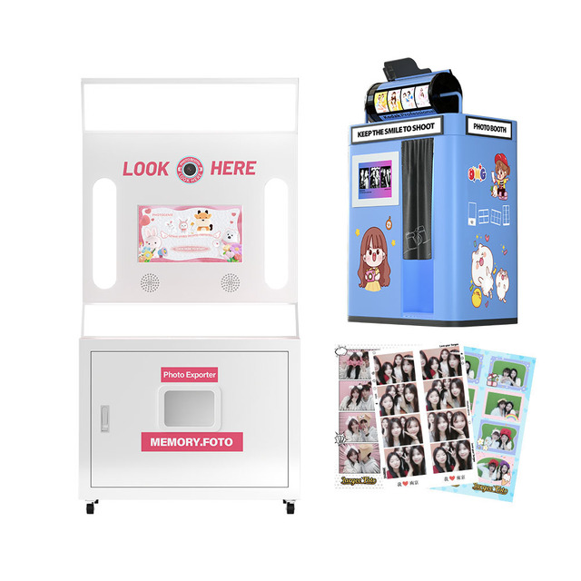Wedding Party Event Photography Decoration Cheap Photo Booth Portable Automatic Photo Booth Custom Backdrop Selfie Photo Booth