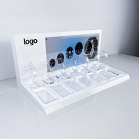 Support d'affichage lumineux pour montre intelligente en acrylique avec affiche remplaçable pour vitrine de magasin de détail