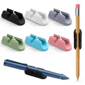 Multi-purpose Silicone Pen Holder Adhesive Mount for <b>Desk</b> <b>Wall</b> Pencil Marker Clip Storage - Product Image 1