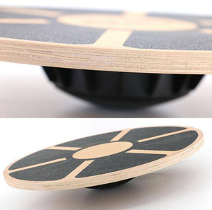<strong>Kids</strong> Yoga Twisting Plate Wooden Round Wobble Balance <strong>Board</strong> for Indoor Fitness Training <strong>Body</strong> Exercise Tool - Product Image 6