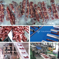 Machine de remplissage et d'emballage automatique pour saucisses de Francfort avec peseuse combinée multi-têtes à convoyeur pour sacs