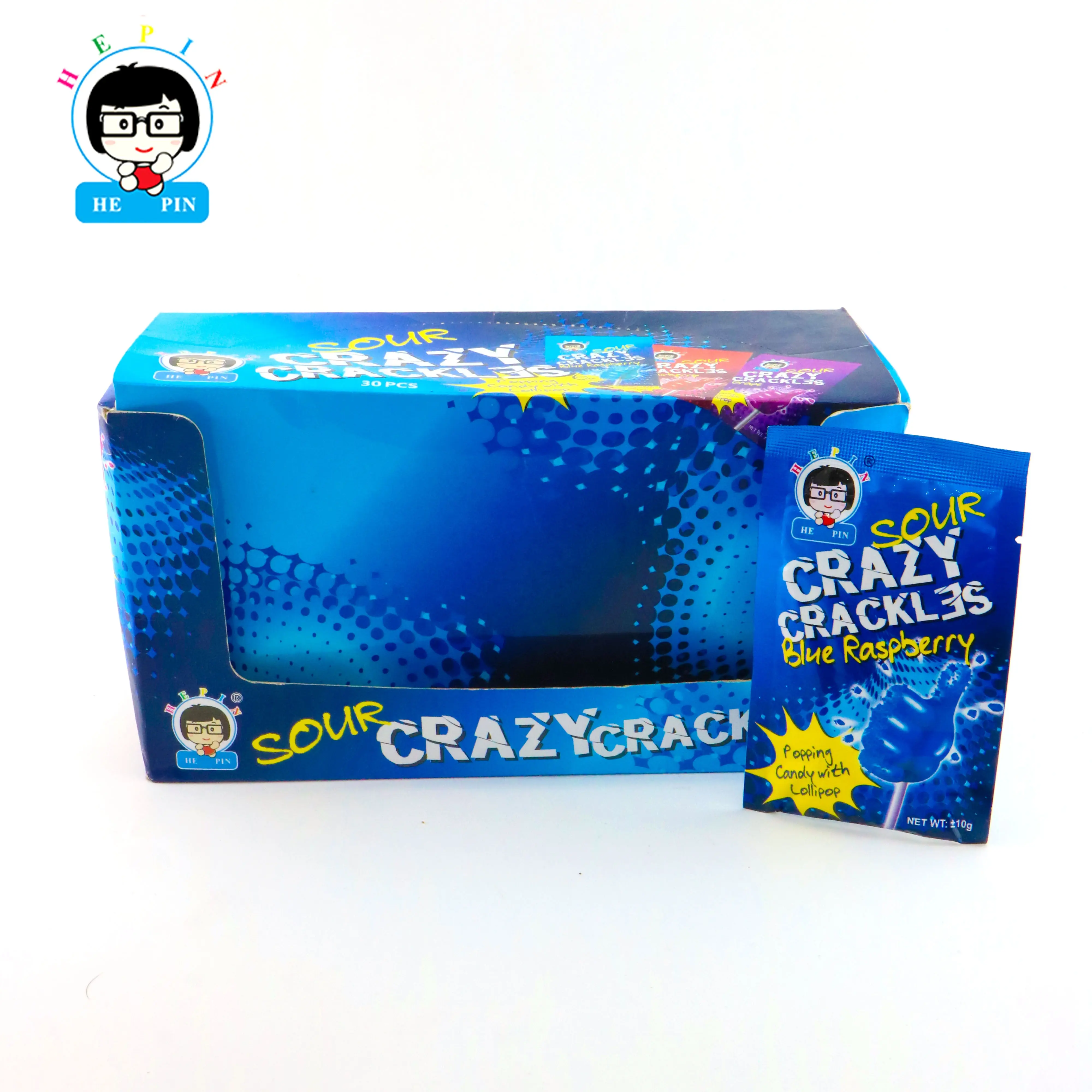 קסם פופ סוכריות עם יד צורת סוכרייה על מקל חמוץ Crazy רעשים פקיעה סוכריות פירות בטעם קפיצות Lollipop סוכריות רוק