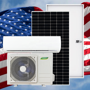 Inversor Solar Híbrido de 1.5P 12000BTU DC80-380V AC-1Ton R32, Sistema <span class=keywords><strong>Split</strong></span> para Hogar de 15-25m2, 4 Paneles Solares de 550W (OEM) - Product Image 1