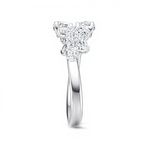 Anillo de Compromiso Elvoragems de Oro Sólido de 18K con Diamante Cultivado en Laboratorio, Corte Brillante Redondo, Certificado IGI, Joyería Vintage para Mujer - Product Image 3