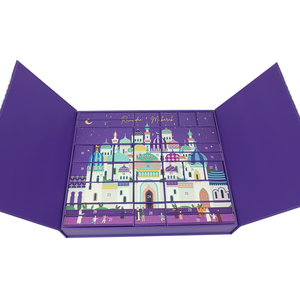 Luxury 2025 <strong>30</strong>-Day Ramadan Decorations Handmade Advent Calendar UV Coating Glossy/Matt Lamination Embossing <strong>Custom</strong> Recyclable - Product Image 3
