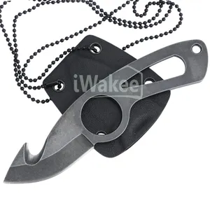 3cr13 kolu açık halat kesici kamp kydex kılıf ile küçük hayatta kalma bıçağı Mini boyun bıçak