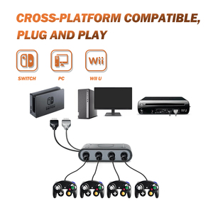 USB gametube Console chuyển đổi cho switch PC, Wii U Console Tím - Product Image 3
