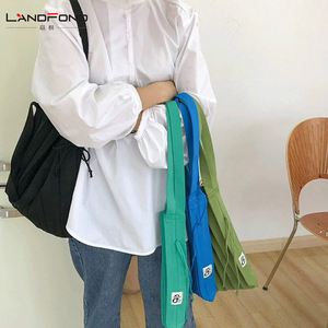 Landfond Solid Color Niche Design Macaron Solid Color Pleated One-<strong>shoulder</strong> Diagonal <strong>Bag</strong> Female Mini Trend <strong>Mobile</strong> <strong>Phone</strong> <strong>Bags</strong> - Product Image 3