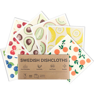 Essuie-vaisselle suédois pour la cuisine, serviettes en <span class=keywords><strong>papier</strong></span> réutilisables, chiffon de cuisine lavable, biodégradable, super absorbant, séchage rapide, <span class=keywords><strong>serviette</strong></span> à vaisselle - Product Image 1