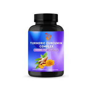 Capsules de curcuma et curcumine personnalisées à faible MOQ : Renforce les os, stimule l'immunité, améliore la digestion, favorise un vieillissement sain - Product Image 1