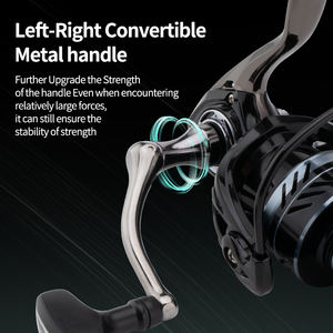 High Quality 5.2:1 Metal Spool For Lake Ocean Professional Handle Saltwater Spinning Fishing <strong>Reels</strong> Equipment Fishing Gear - Product Image 5