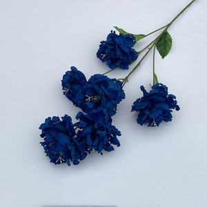 Flor Artificial de Seda Azul, Rosa, Hortensia, Orquídeas, Azul Marino, Azul Real, Azul Pavo Real, <span class=keywords><strong>Iris</strong></span> Marino - Product Image 4