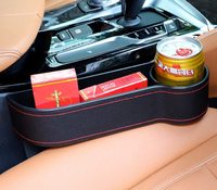 Nouvelle arriveL siège avant de voiture côté organisateur siège Console voiture Gap remplissage organisateur boîte de rangement avec porte-gobelet